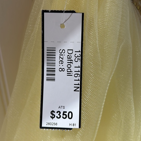 Yellow sequin party dress - Picture 4 of 4